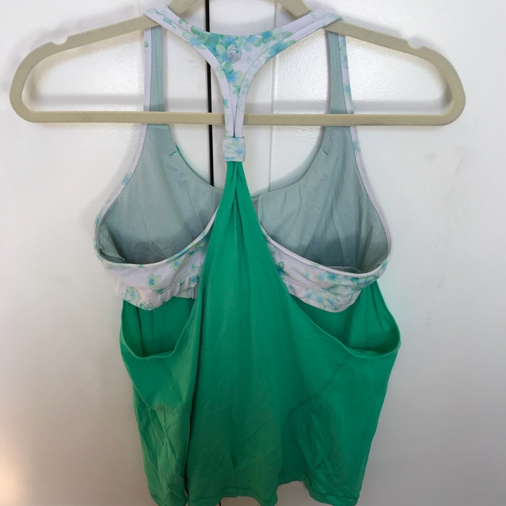 LuluLemon built in sports bra tank size 12
